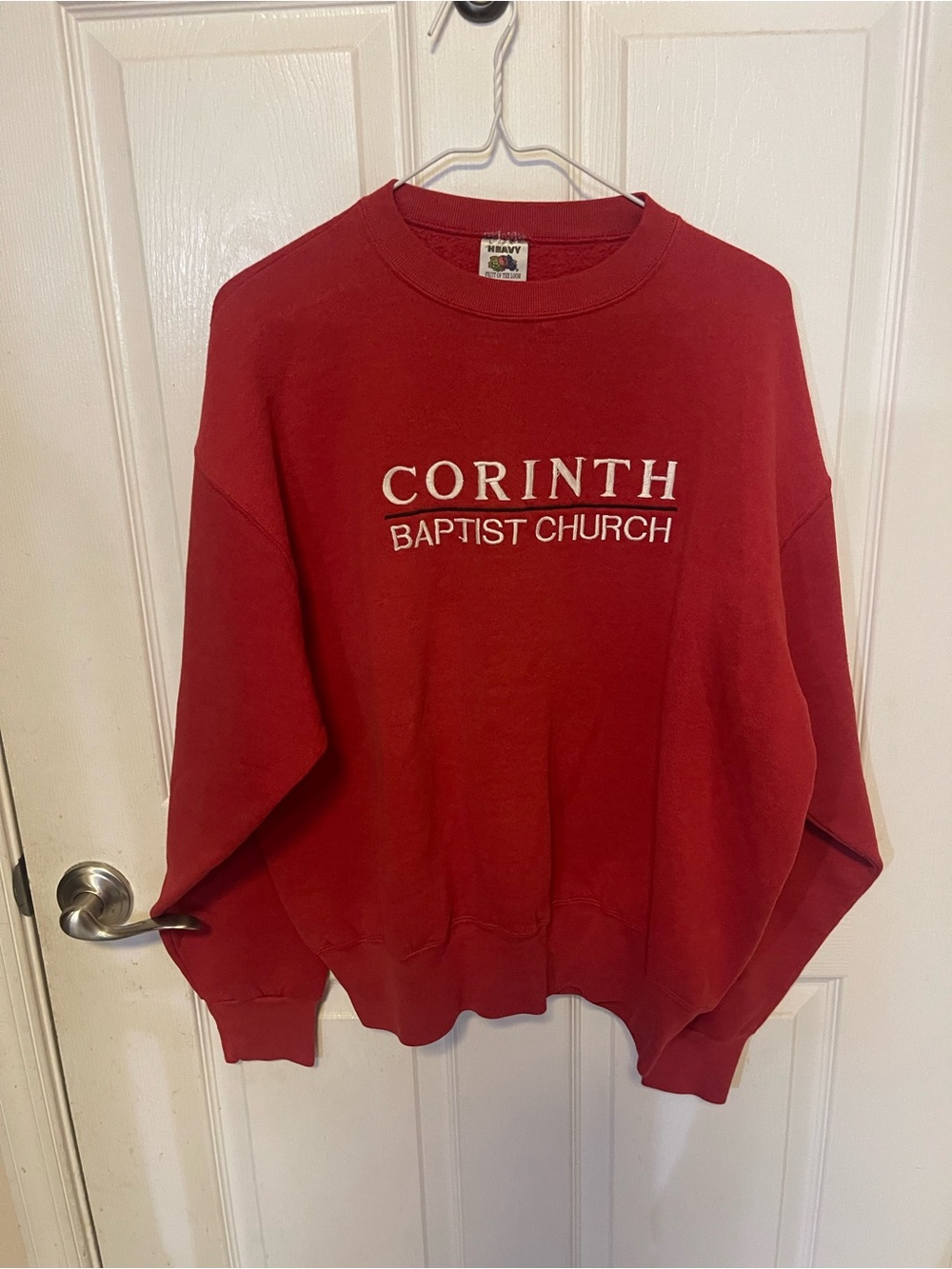 Corinth Baptist Church Red Crewneck Sweatshirt